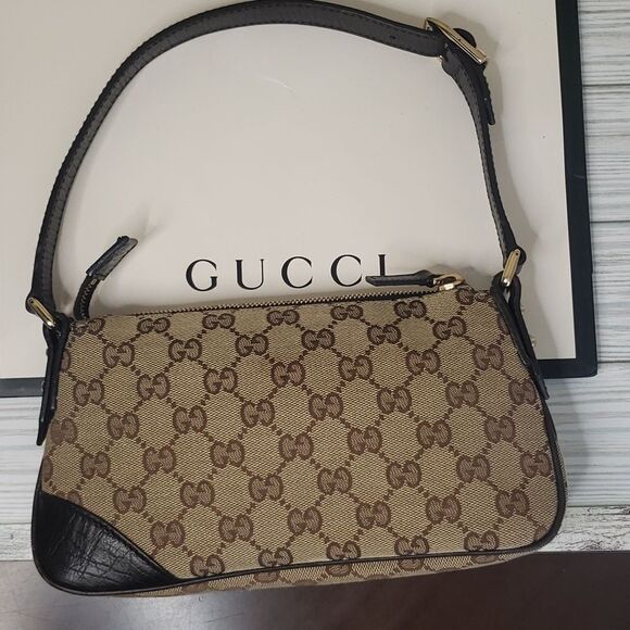 Gucci Web GG Monogram Horsebit Hasler Bag - Picture 6 of 10